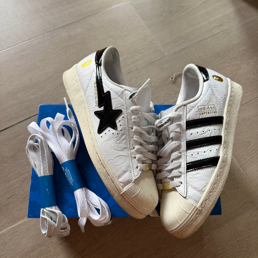 Adidas x Bape Superstar Vintage White/Black (8US)