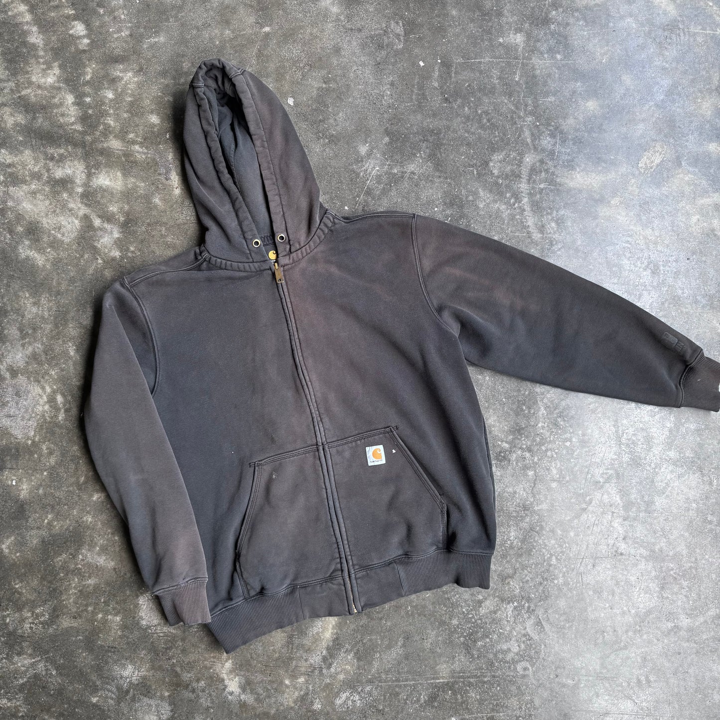 2000s Crazy Faded Carhartt Zip-Up