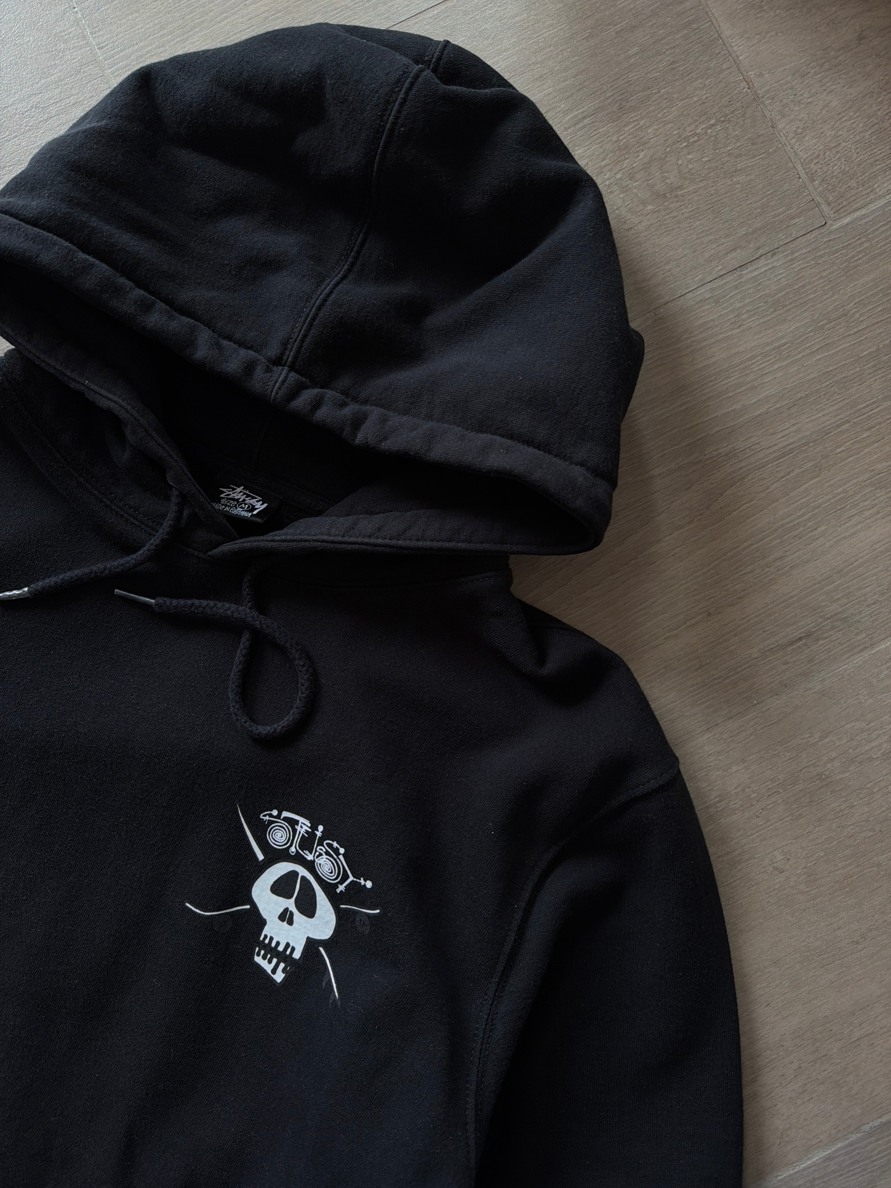 Stüssy Surf Skate Skull Hoodie Black
