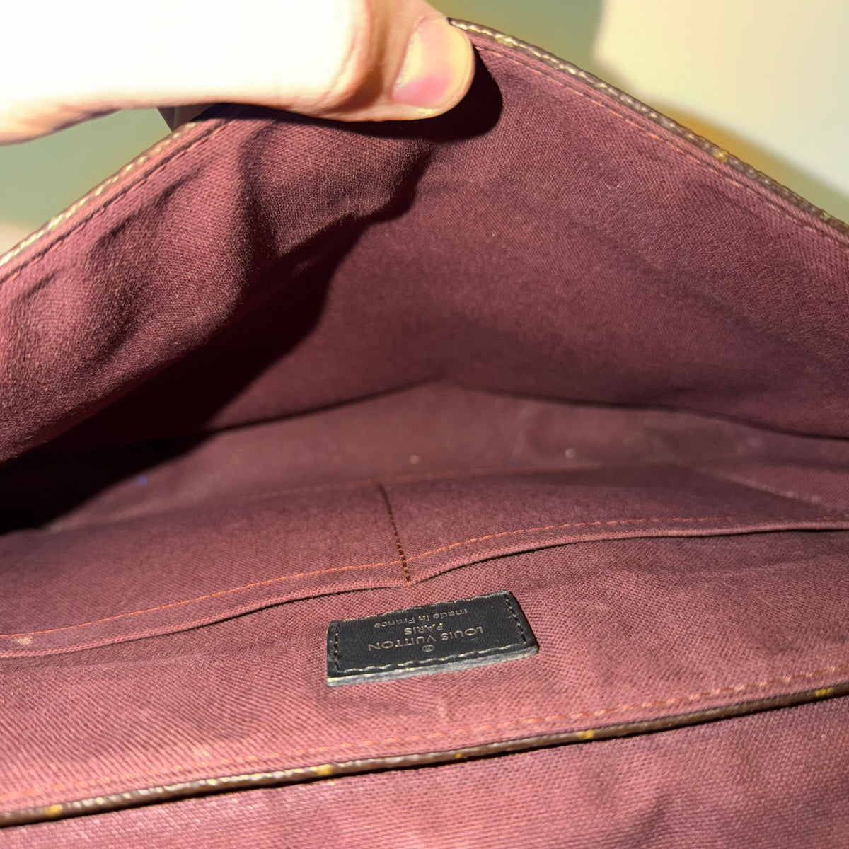 Louis Vuitton District Messenger Bag PM Brown Macassar Monogram Canvas