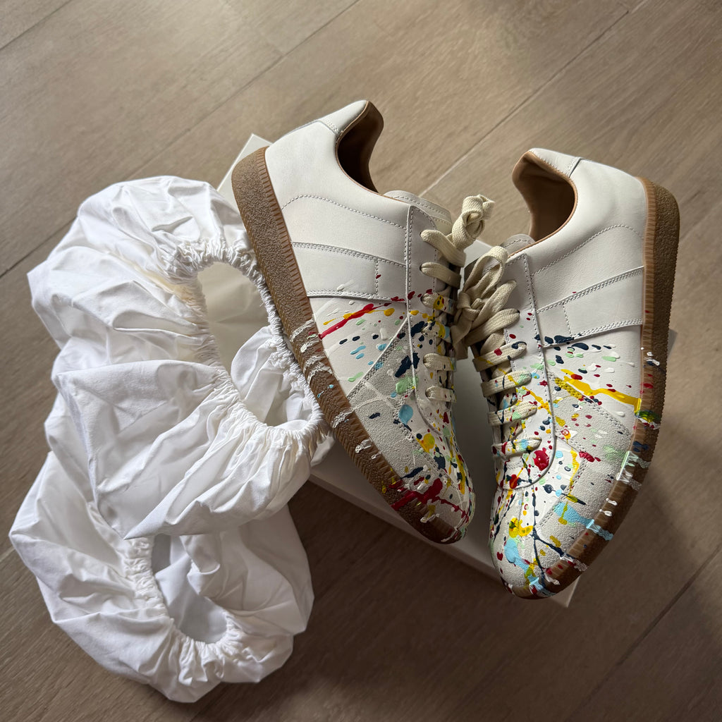 Maison Margiela Replica GAT Paint Splatter Sneakers White (41.5EU)