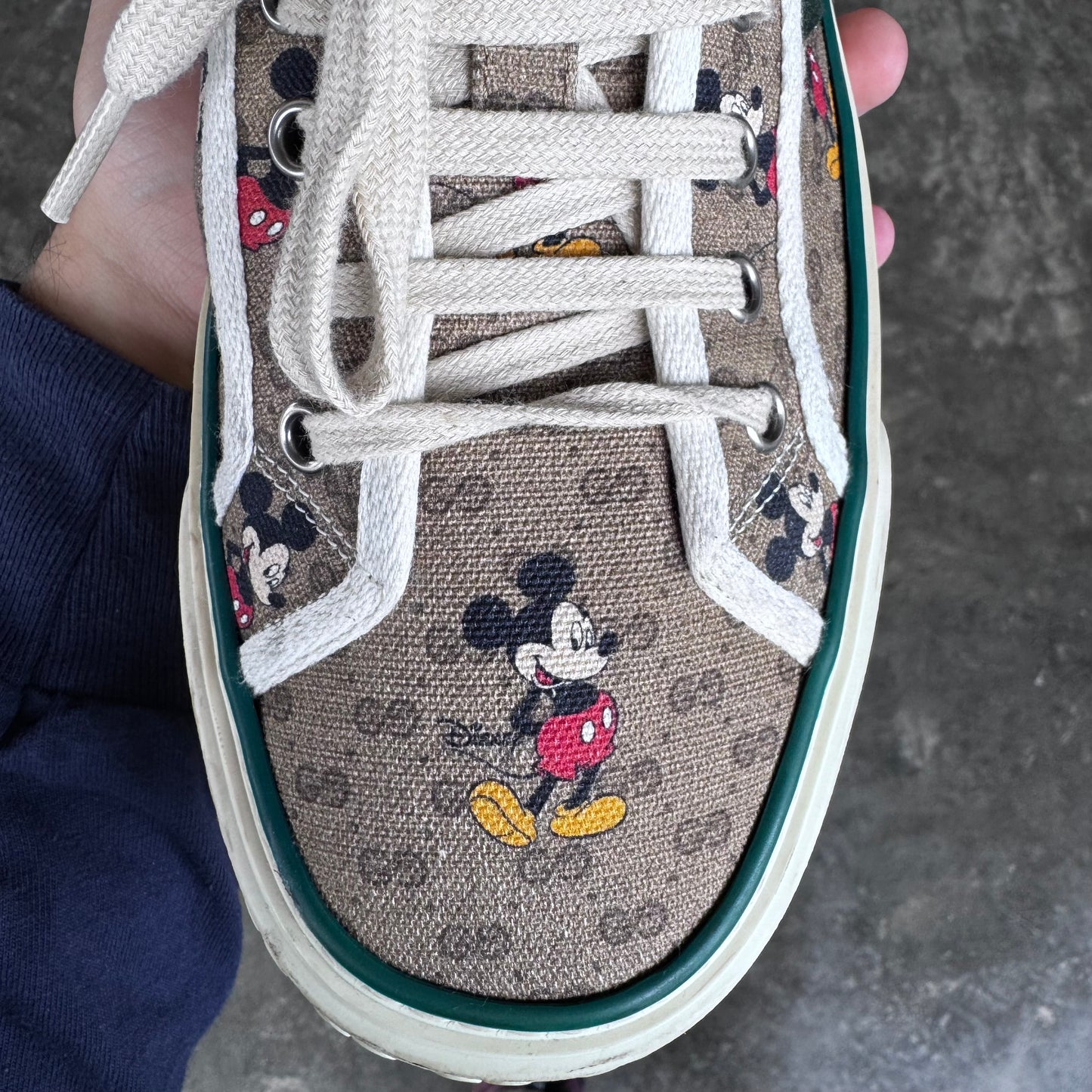 Gucci Disney Tennis 1977 Shoes Mickey Mouse GG Canvas Limited Edition