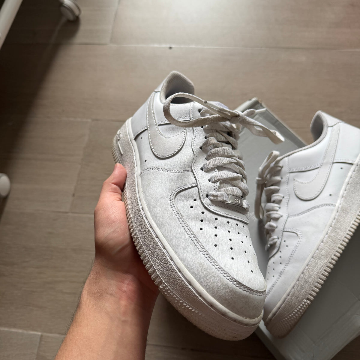 Nike Air Force 1 Low 07’ Triple White (9.5US)
