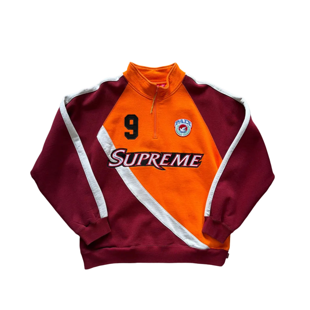 Supreme Equipé Half Zip Sweatshirt Dark Orange (L)