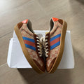 Gucci G74 Web Low Sneakers Brick Red/Beige (10.5US)