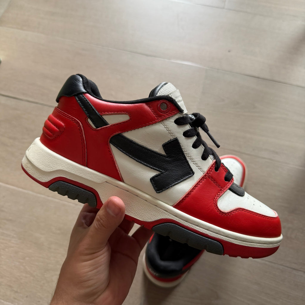 Off-White Out Of Office OOO Low Top Sneakers Red/Black