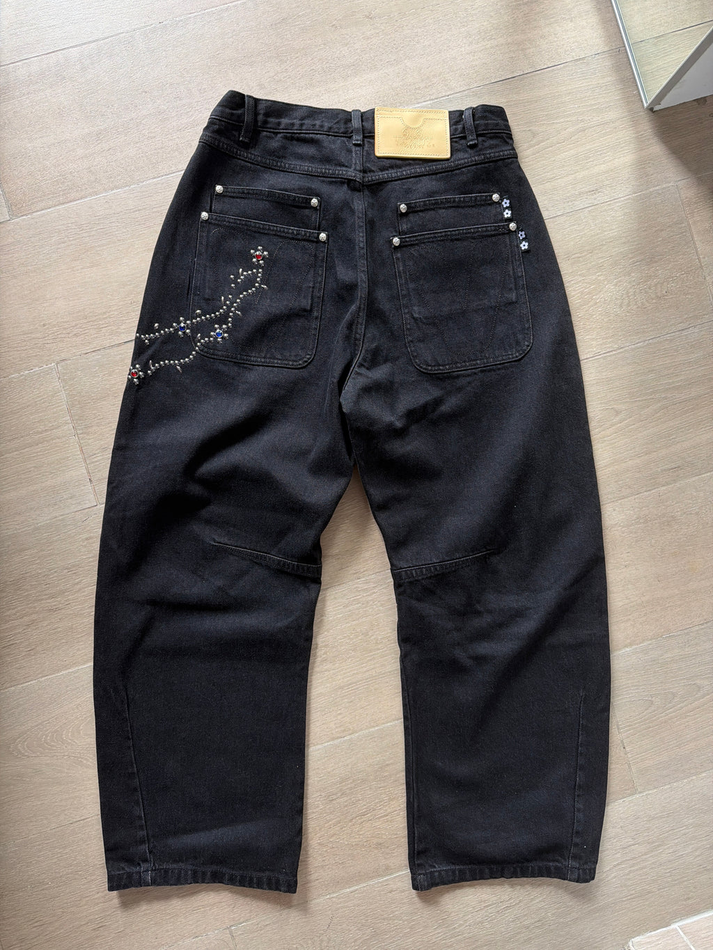 VandyThePink Flower Stud Pants Black (M)