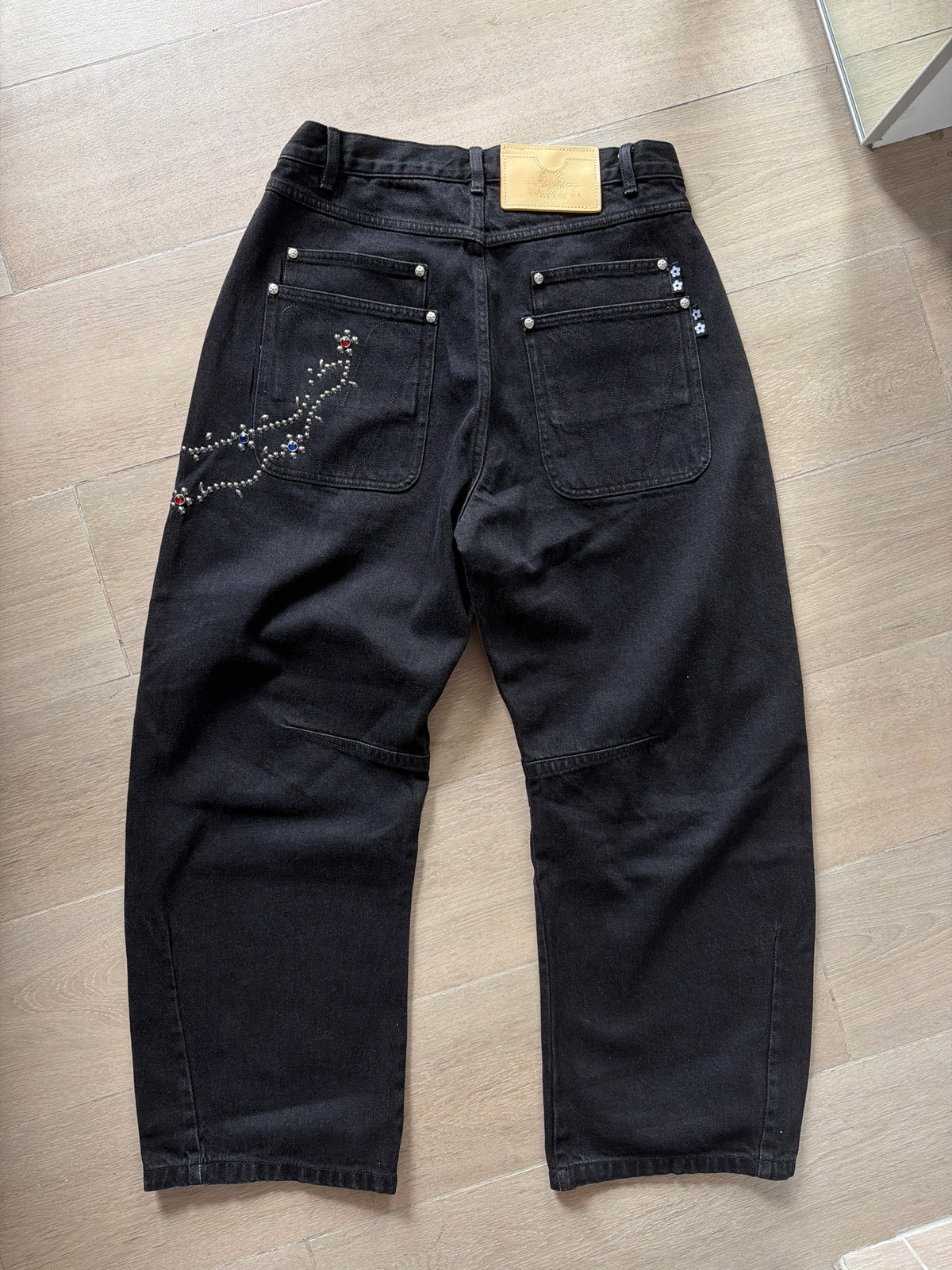 VandyThePink Flower Stud Pants Black (M)