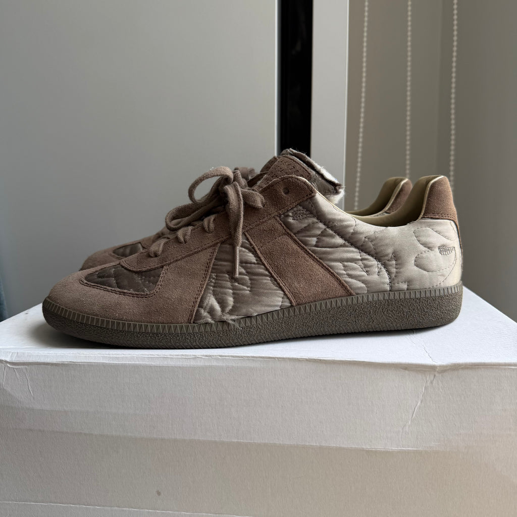 Maison Margiela Embroidered Replica GAT Sneakers Taupe