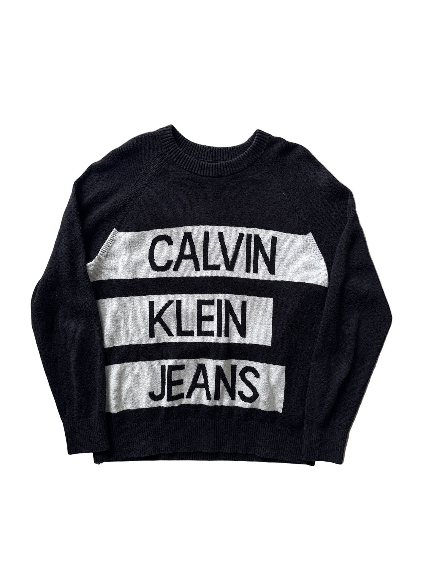 Calvin Klein Jeans Logo Crewneck Black
