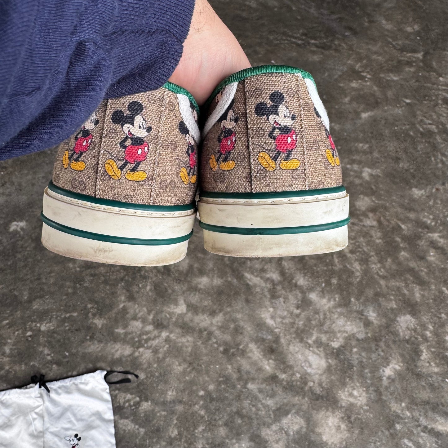 Gucci Disney Tennis 1977 Shoes Mickey Mouse GG Canvas Limited Edition