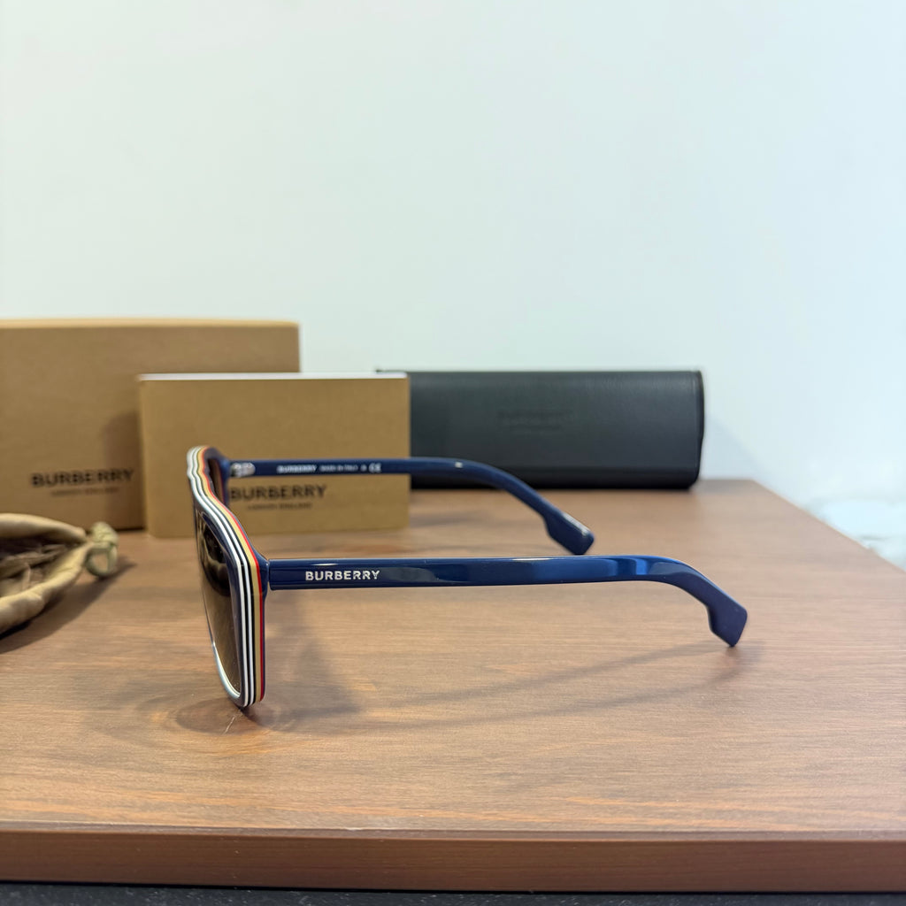 Burberry Sunglasses Check Multilayer Black Grey