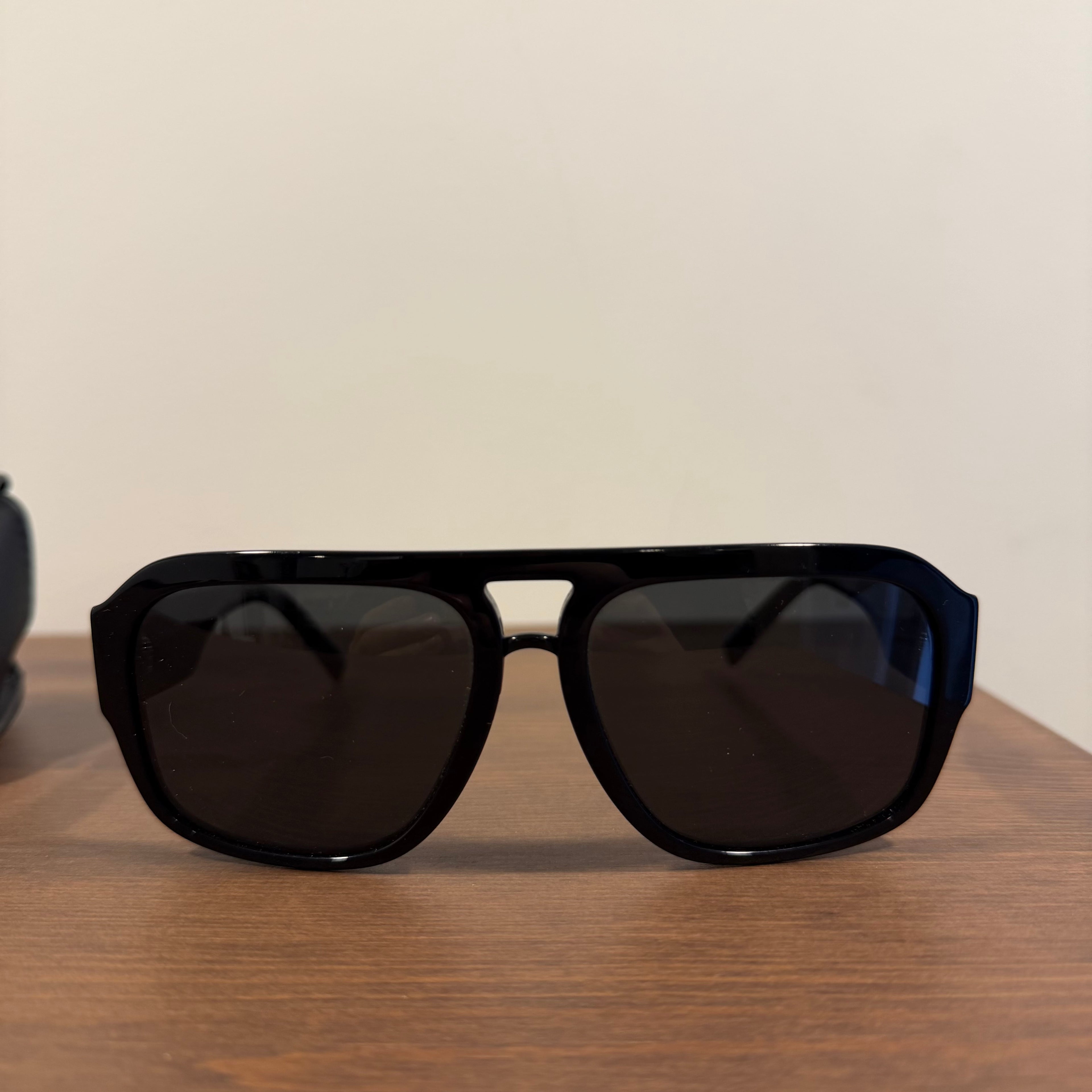 Dolce & Gabanna DG Crossed Sunglasses Black
