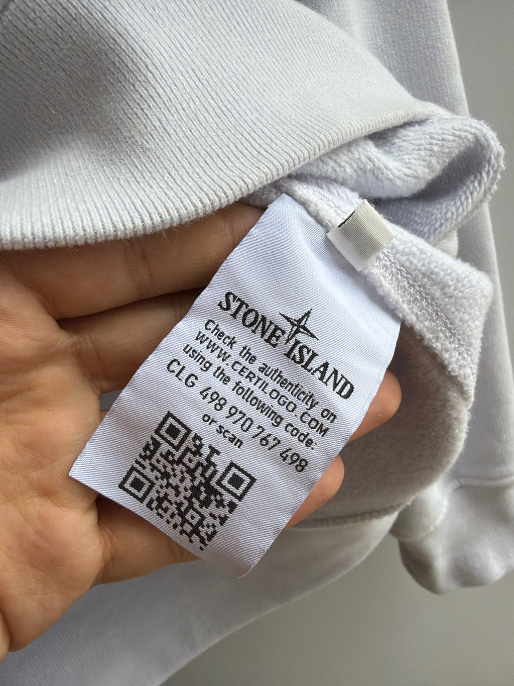 Stone Island Logo Patch Crewneck Lavanda