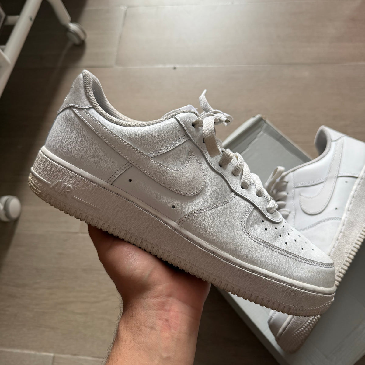 Nike Air Force 1 Low 07’ Triple White (9.5US)