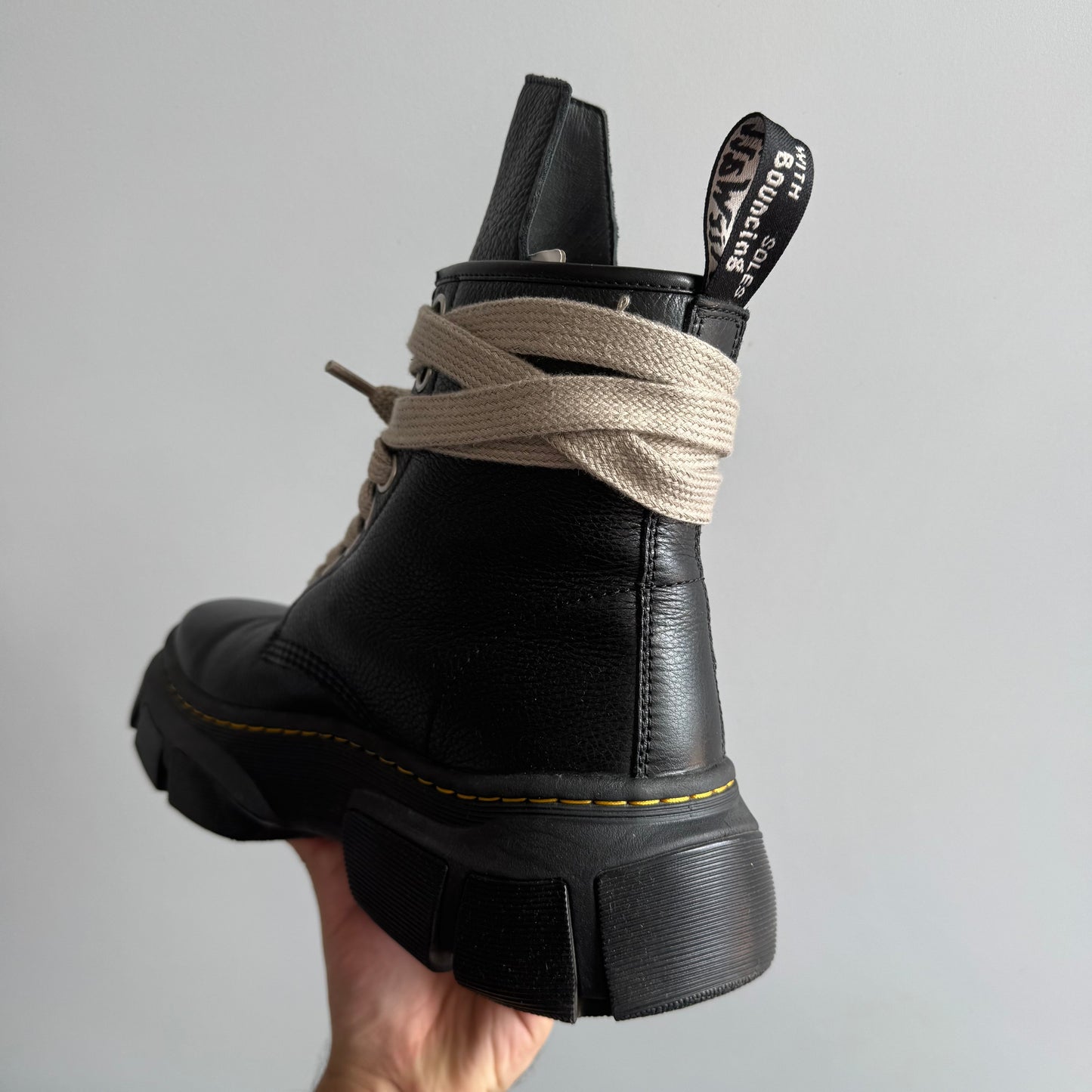 Rick Owens x Dr. Martens 1460 DMXL Jumbo Lace Zip Boot Black