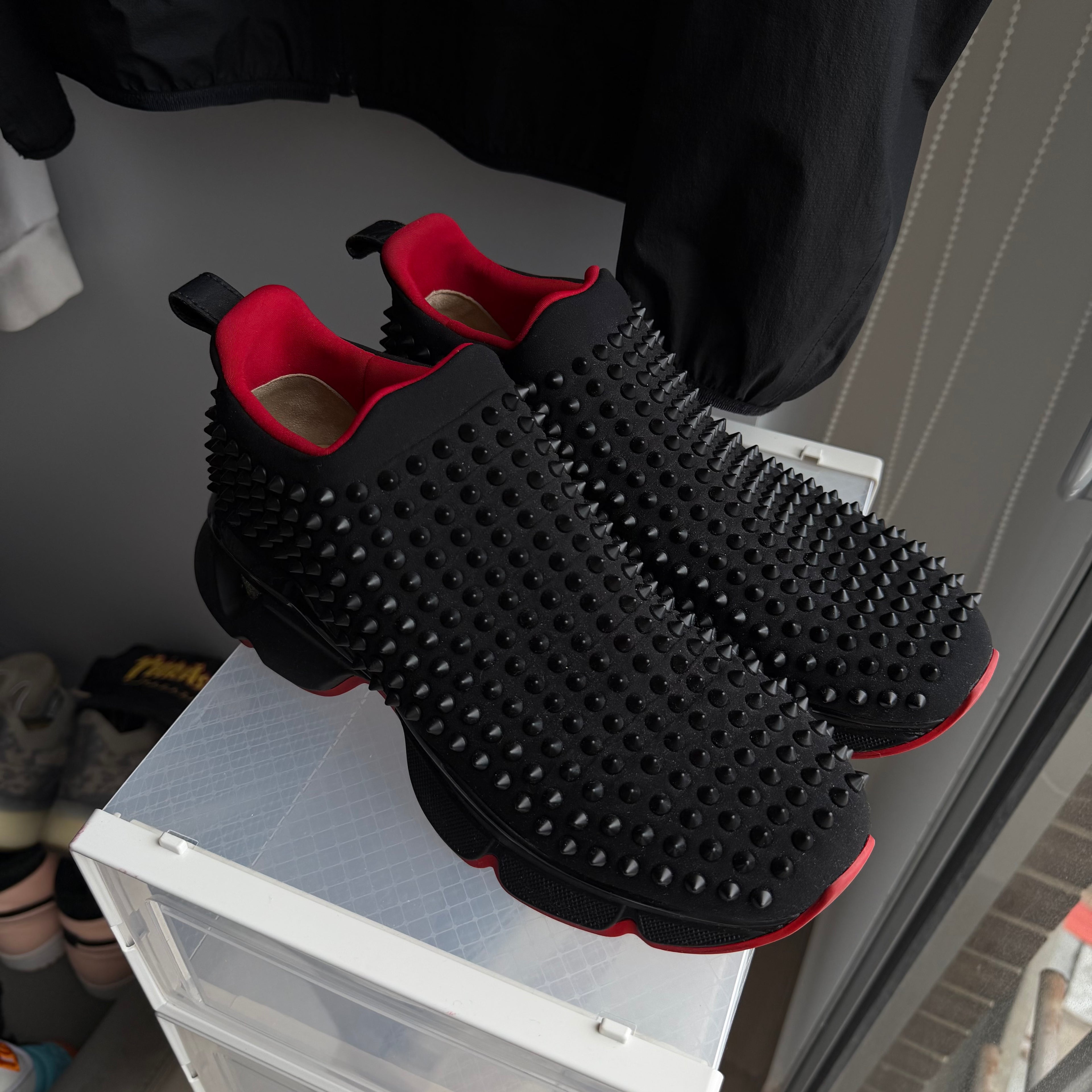 Christian Louboutin Spike Sock Black