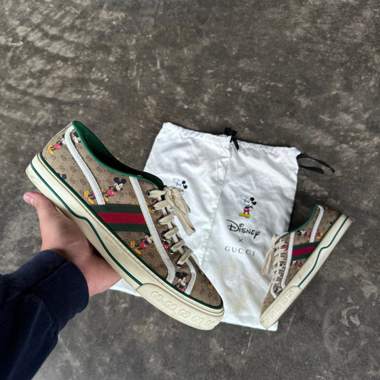 Gucci Disney Tennis 1977 Shoes Mickey Mouse GG Canvas Limited Edition