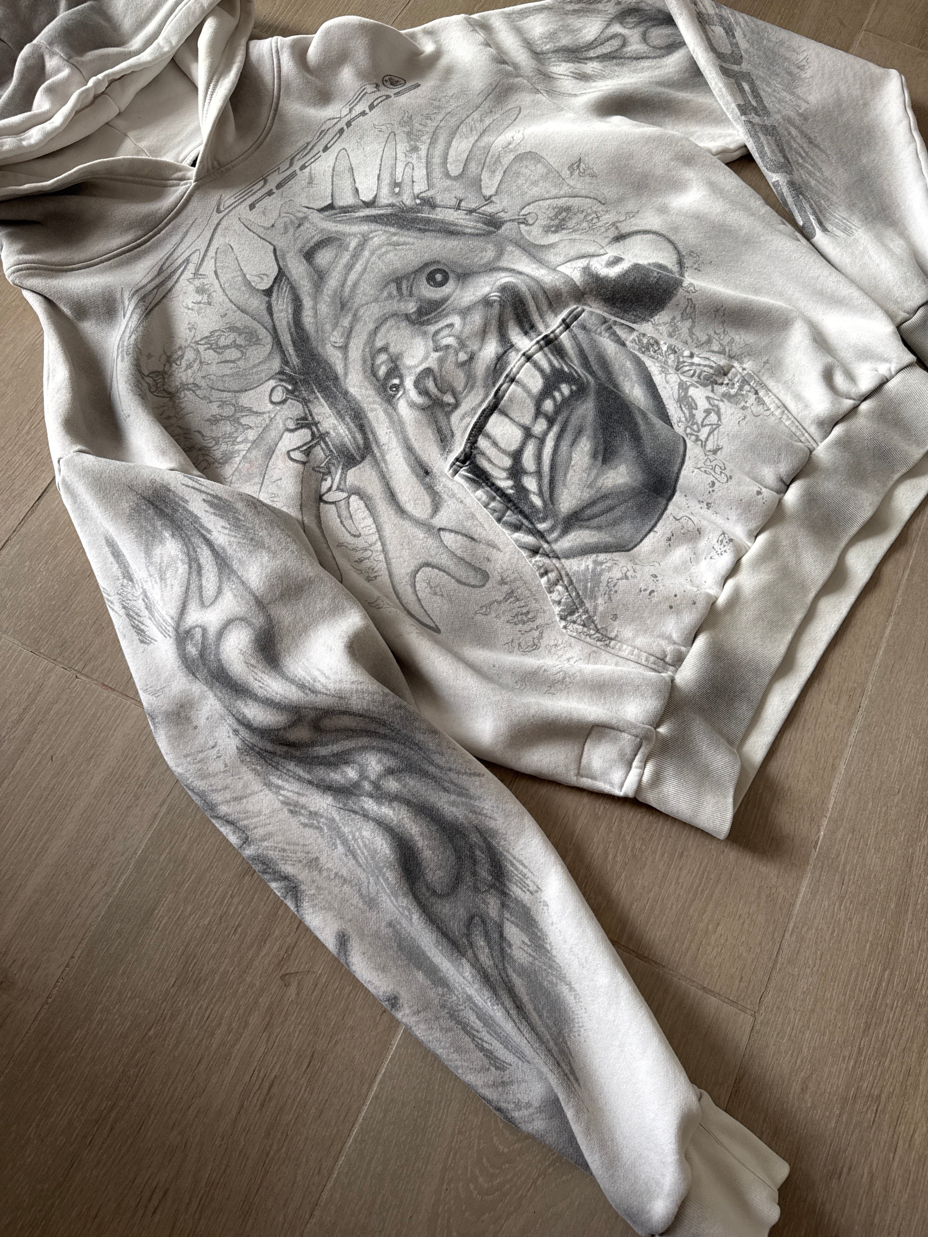Hellstar Hstar Records Graffiti Hoodie