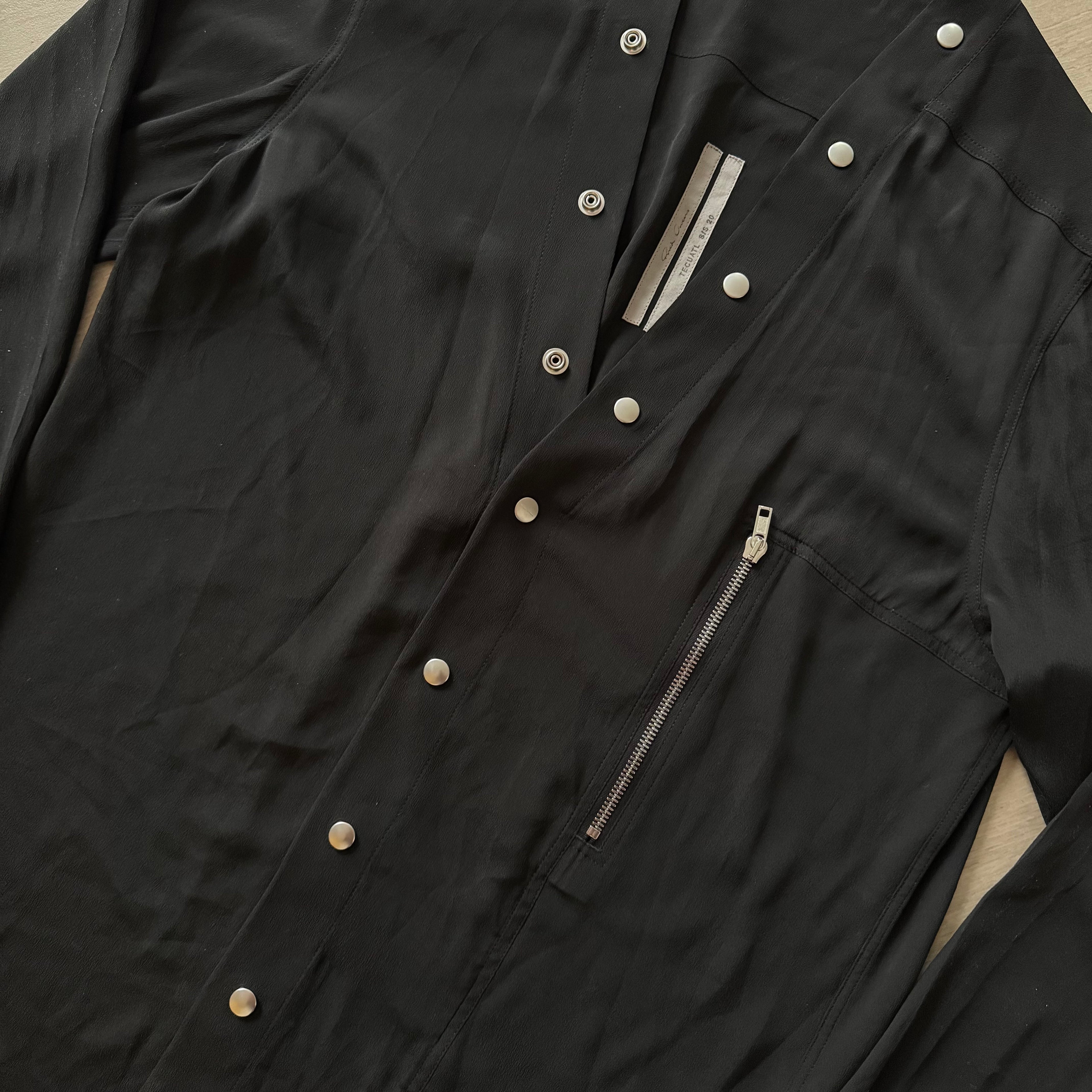 Rick Owens Mainline SS20 “TECUATL” Semi-Sheer Larry Shirt