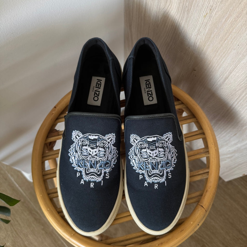 Kenzo Paris Slip On Sneakers Navy