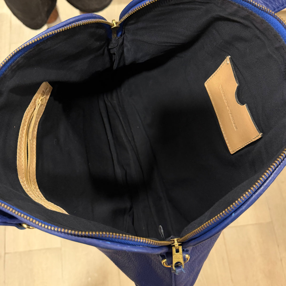 Vlieger & Vandam Leather Gun Bag Blue