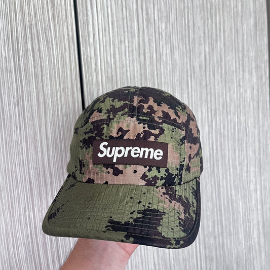 Supreme Ripstop Camo Woodland Camp Cap