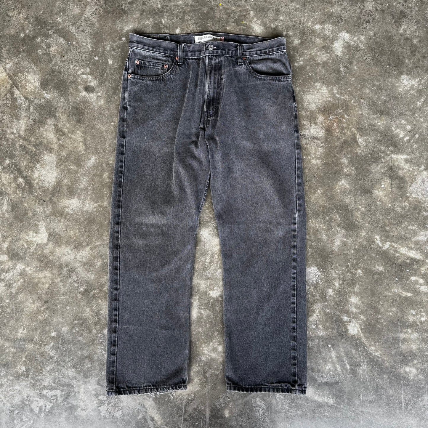 2000s Levis 505 Black Faded Jeans (11)