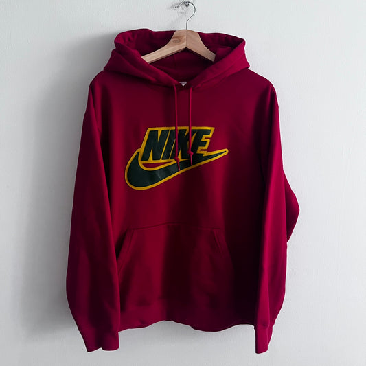 Supreme x Nike Appliqué Red Hoodie