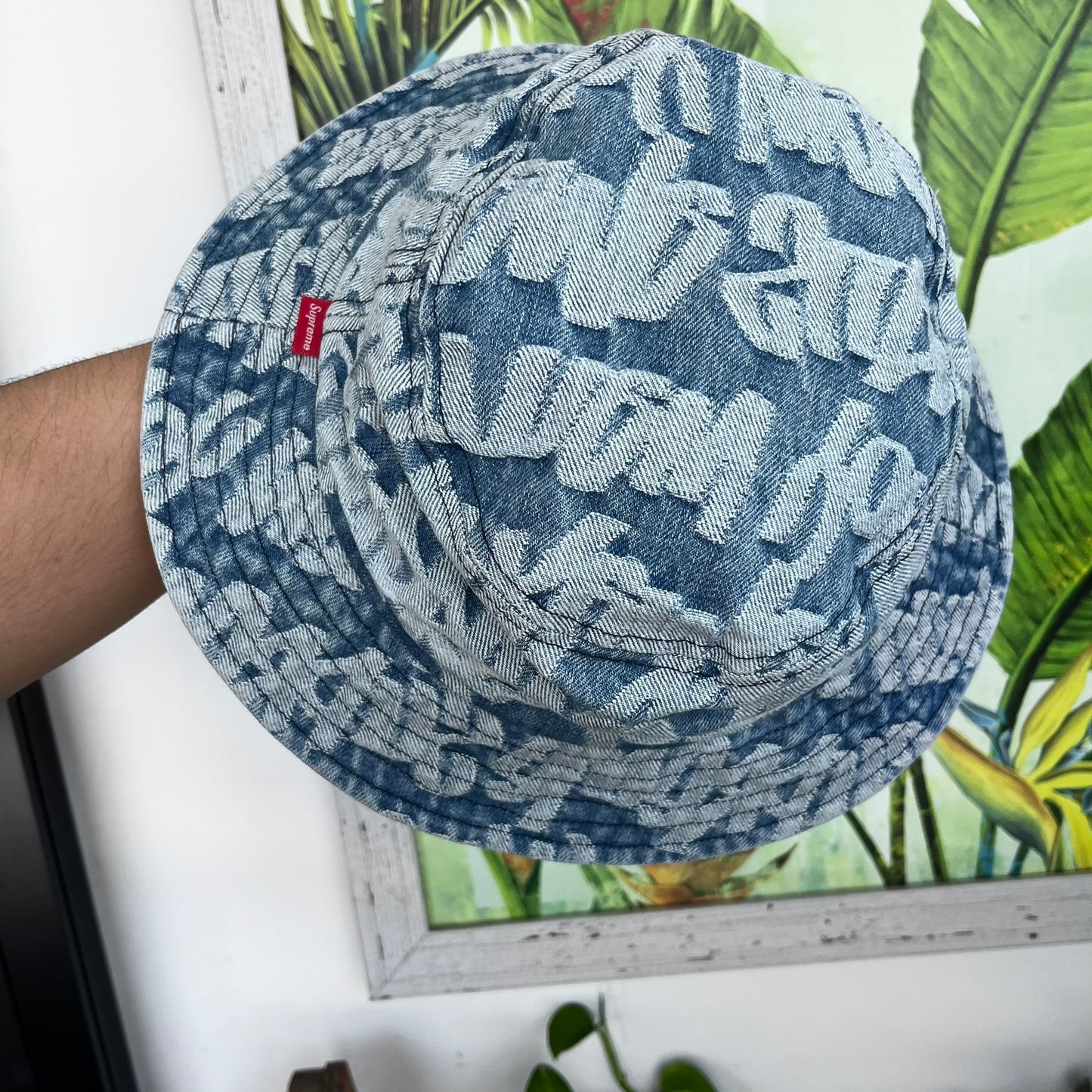 Supreme Fat Tip Jacquard Bucket Hat