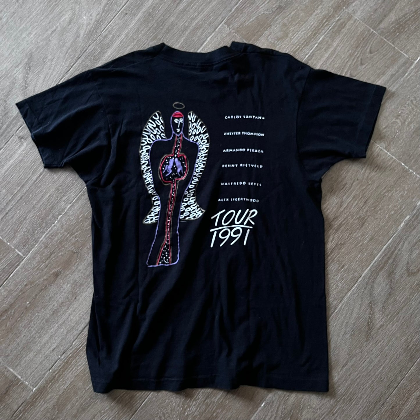 Vintage 1991 Carlos Santana Tour Promo Tee