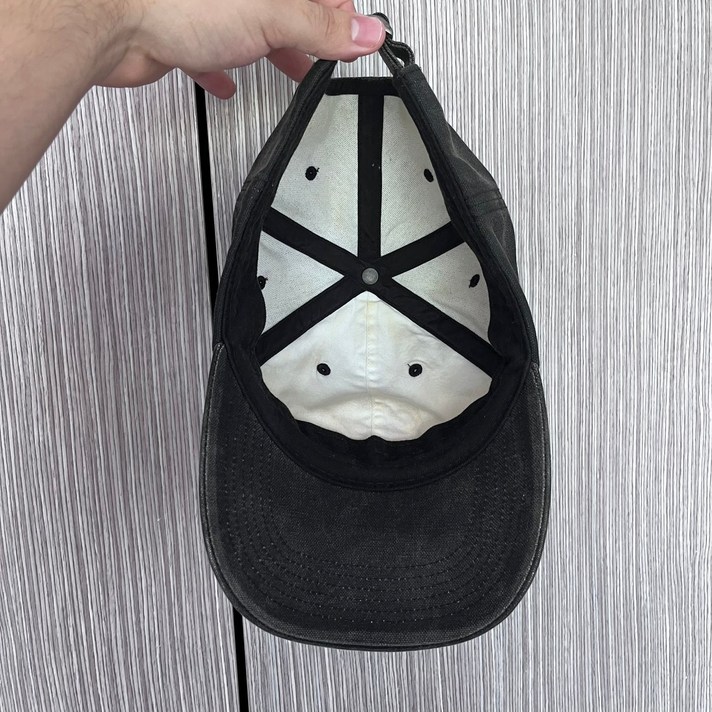 Supreme Pigment Print Script Logo 6-Panel Black